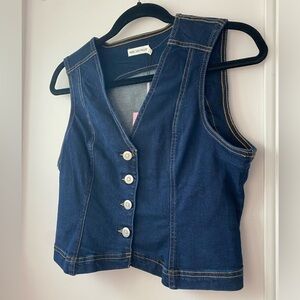 Denim Vest Top